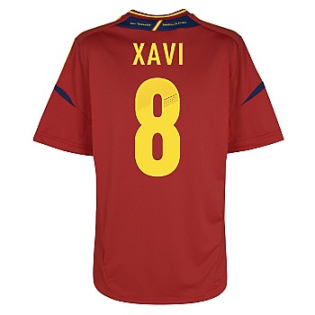 2012-13 Spain Home Shirt (Xavi 8)
