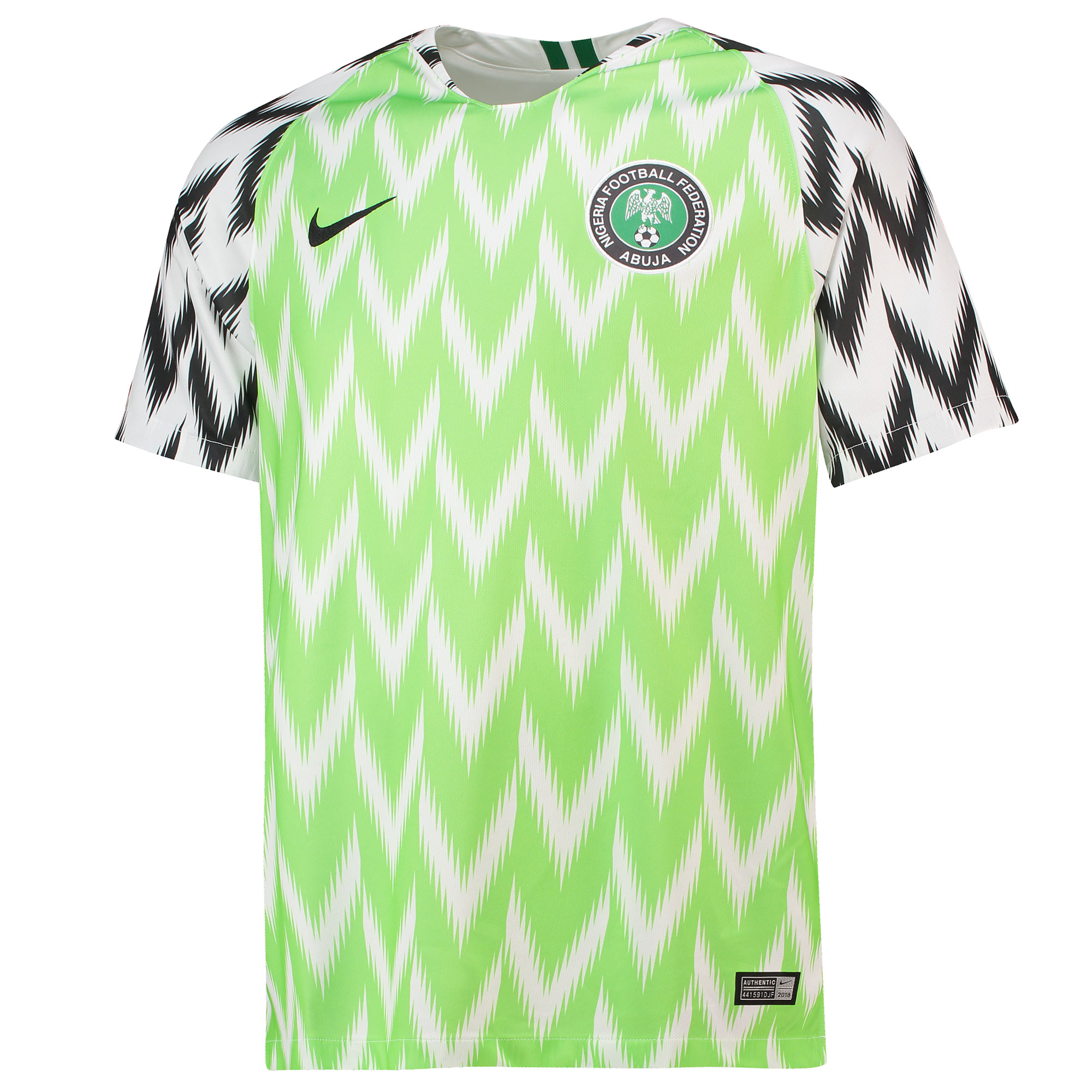 NIGERIA FOOTBALL SHIRT HOME JERSEY WORLD CUP 2018/19 