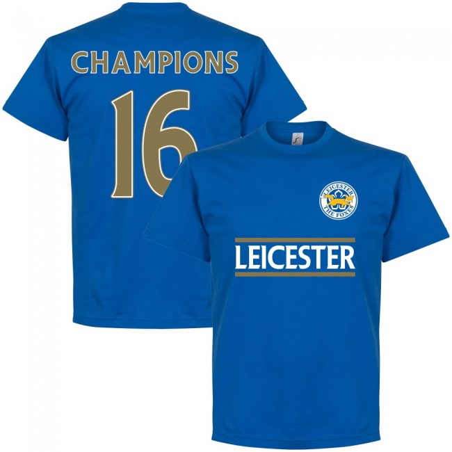 Leicester Champions Team T-shirt Royal [TSHIRT-Royal-266044