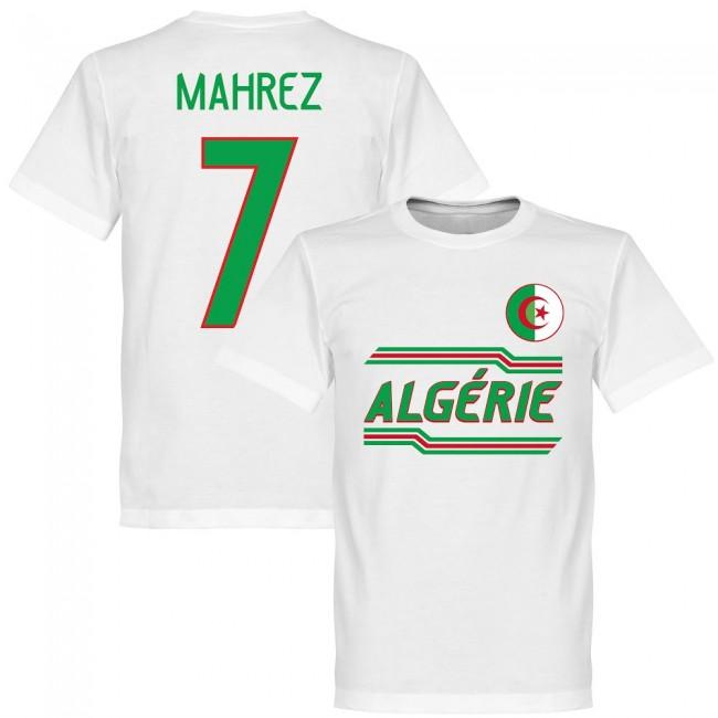 Algeria Mahrez 7 Team T-Shirt - Polyester Made By: Soccer Tees Men's White 3XL
