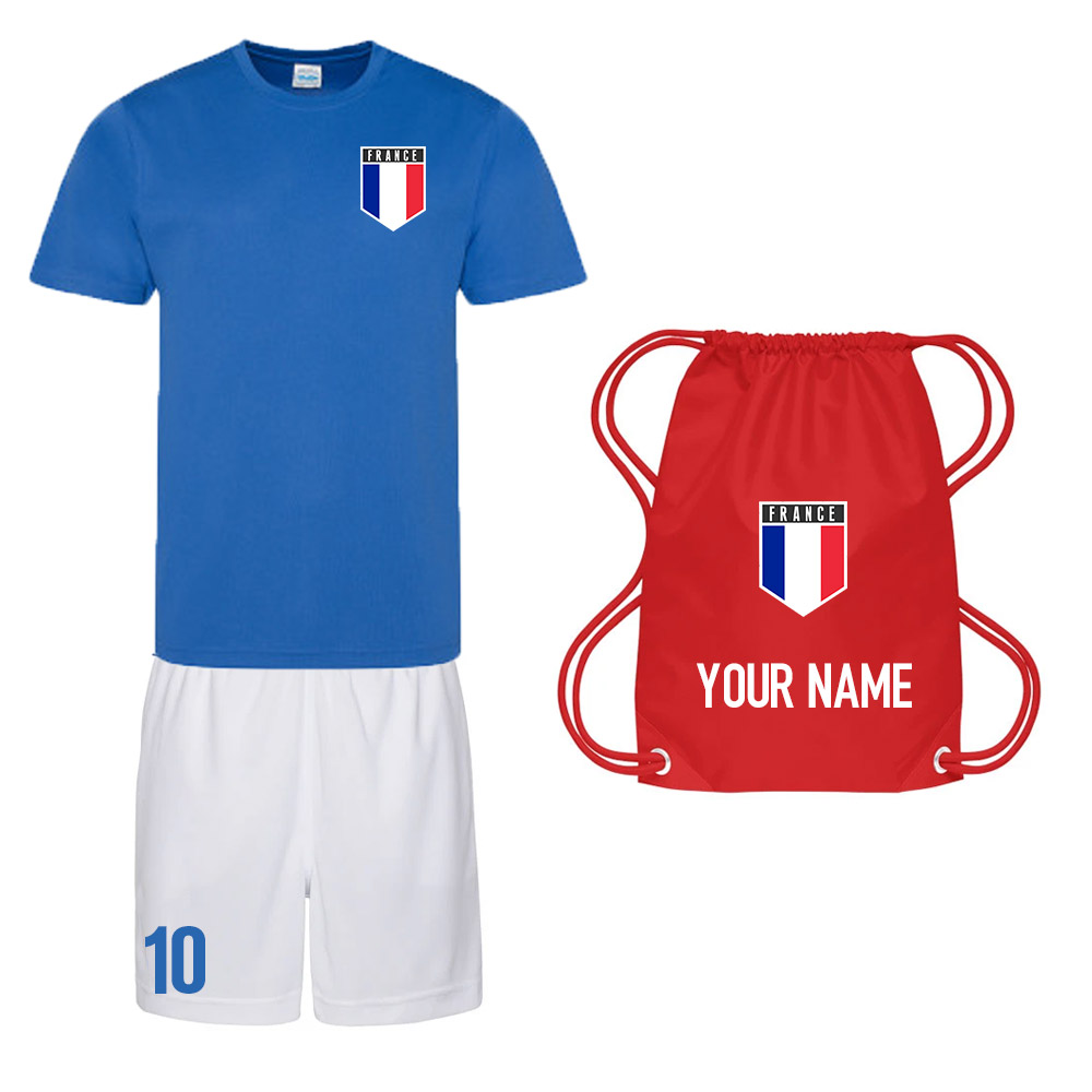Click to view product details and reviews for Personalised France Training Kit Package.