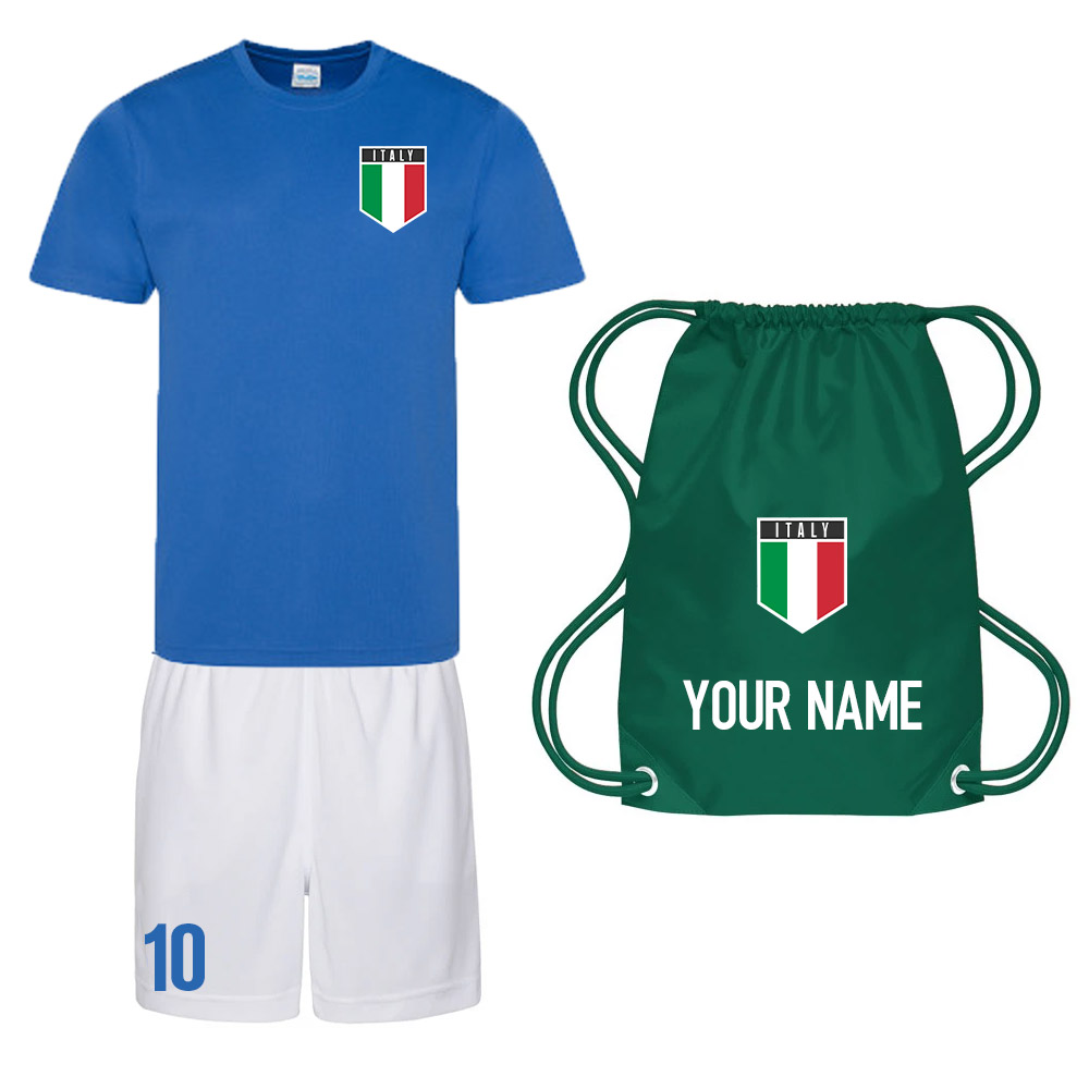 Click to view product details and reviews for Personalised Italy Training Kit Package.