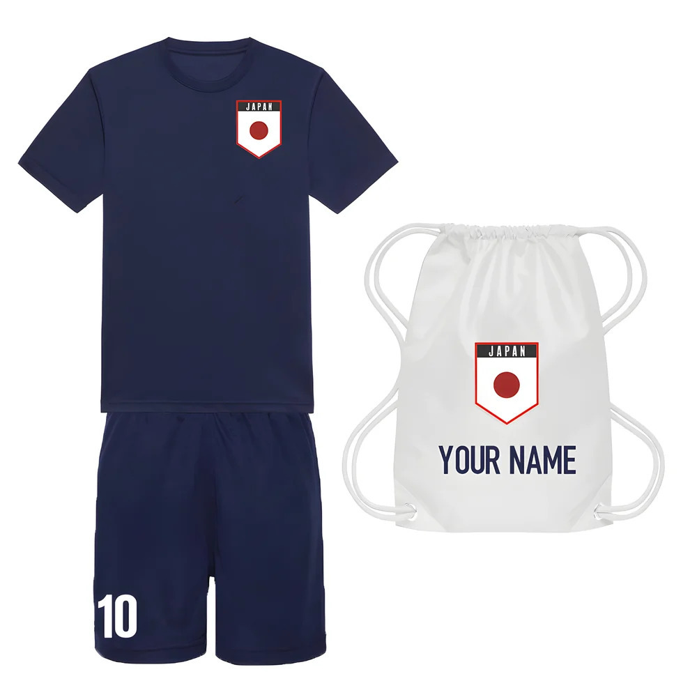 Personalised Japan Training Kit Package Polyester Uksoccershop Men's Navy Extra Large
