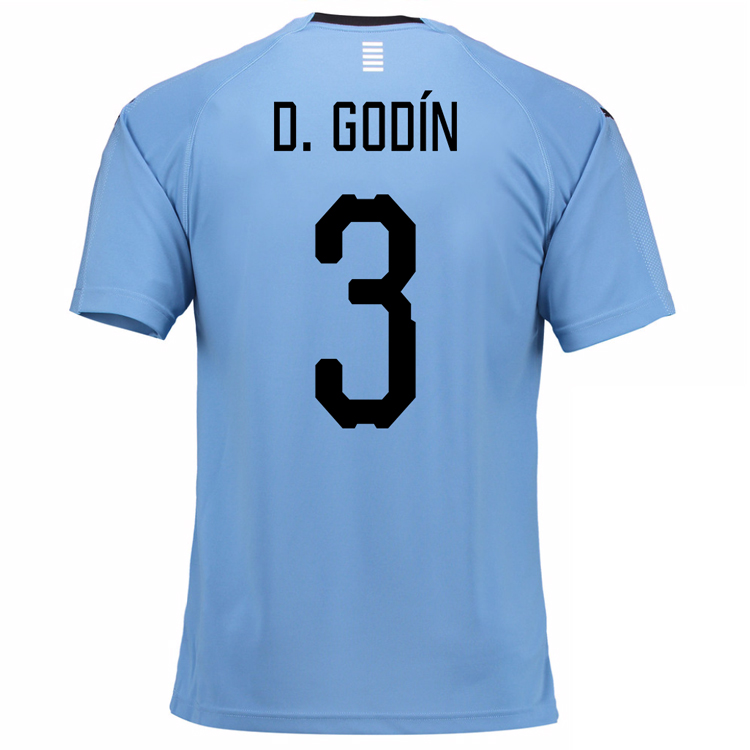 Click to view product details and reviews for 2018 2019 Uruguay Home Football Shirt D Godin 3.