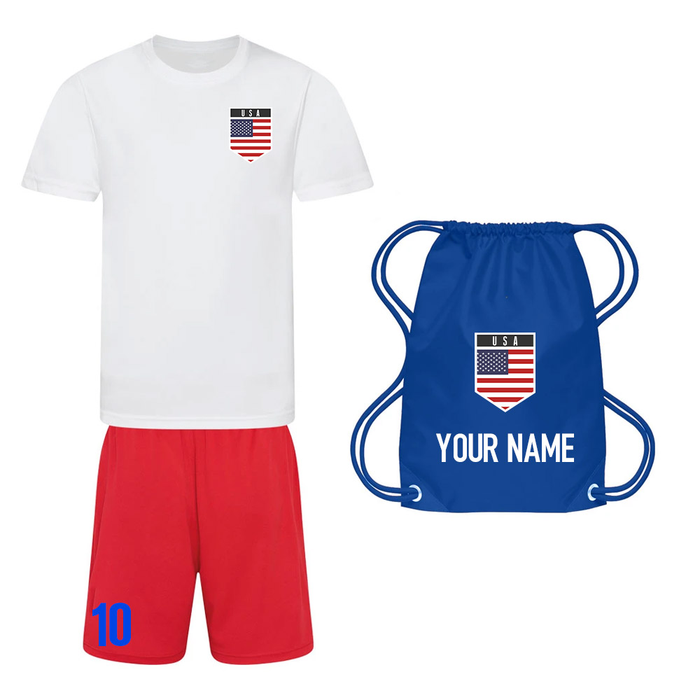Click to view product details and reviews for Personalised Usa Training Kit Package.