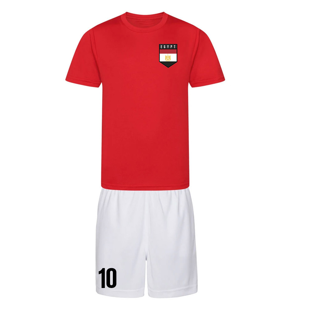 Personalised Egypt Training Kit Polyester Uksoccershop Men's Red Medium