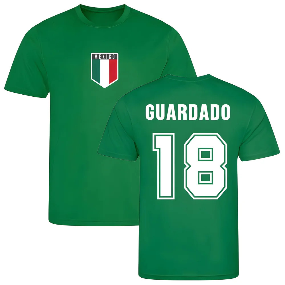 Guardado Mexico Training Jersey (Green) Polyester Uksoccershop Men's Green Small