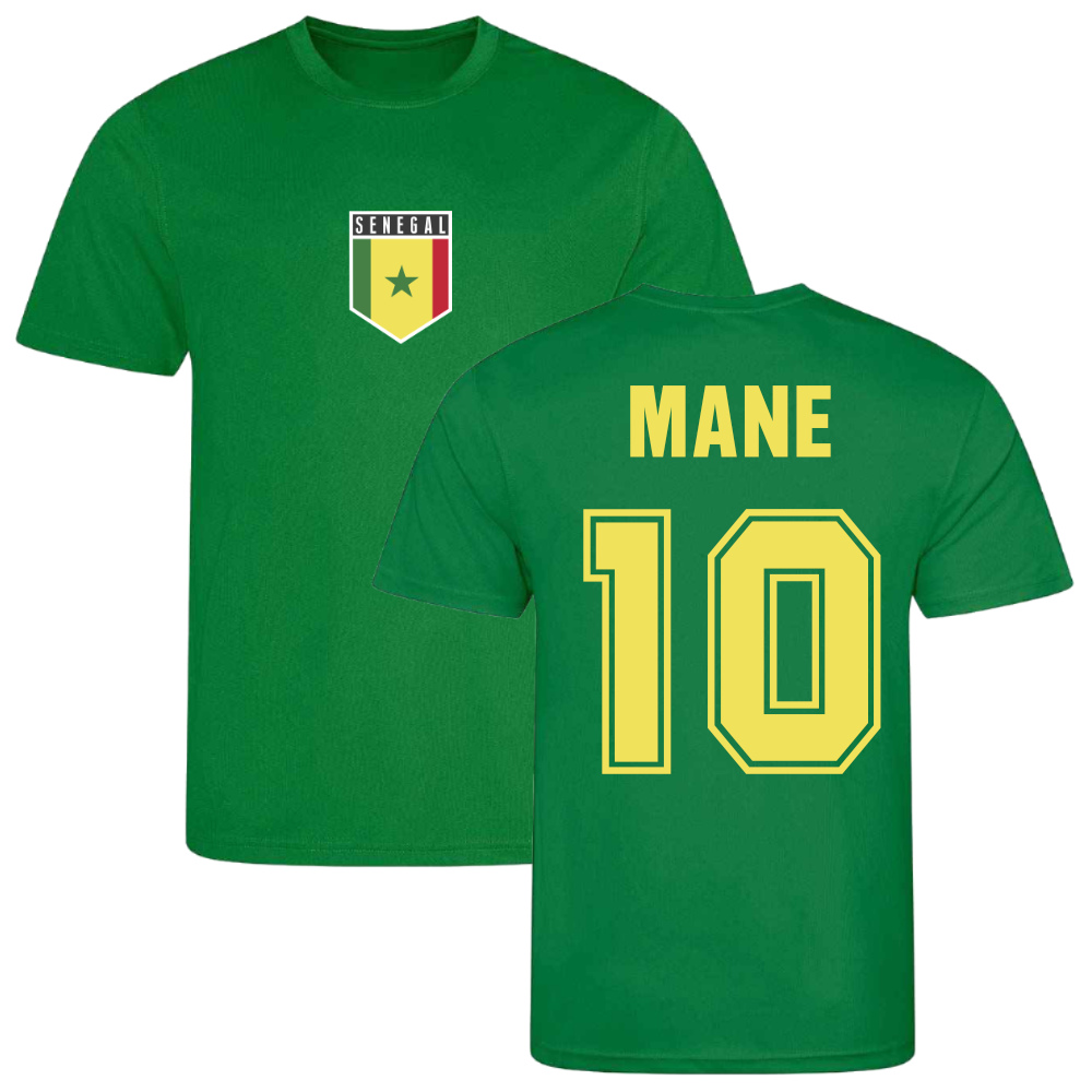 Sadio Mane Senegal Training Jersey (Green) Polyester Uksoccershop Men's Green Large