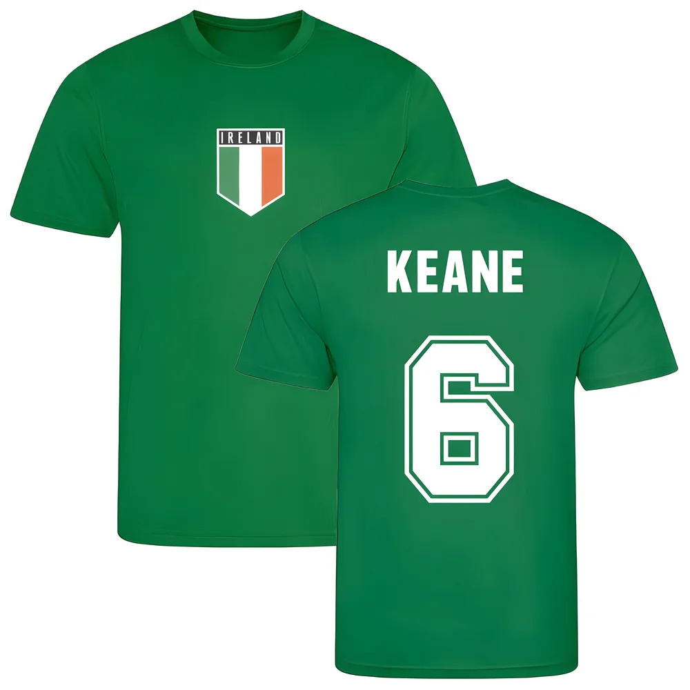 Roy Keane Ireland Training Jersey (Green) Polyester Uksoccershop Men's Green Large