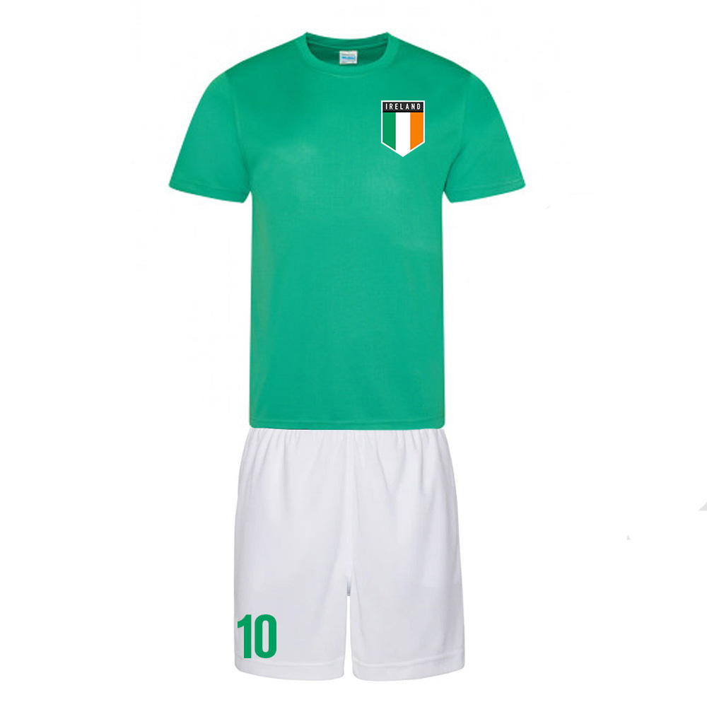 Personalised Republic Of Ireland Training Kit Polyester Uksoccershop Men's Green Extra Large