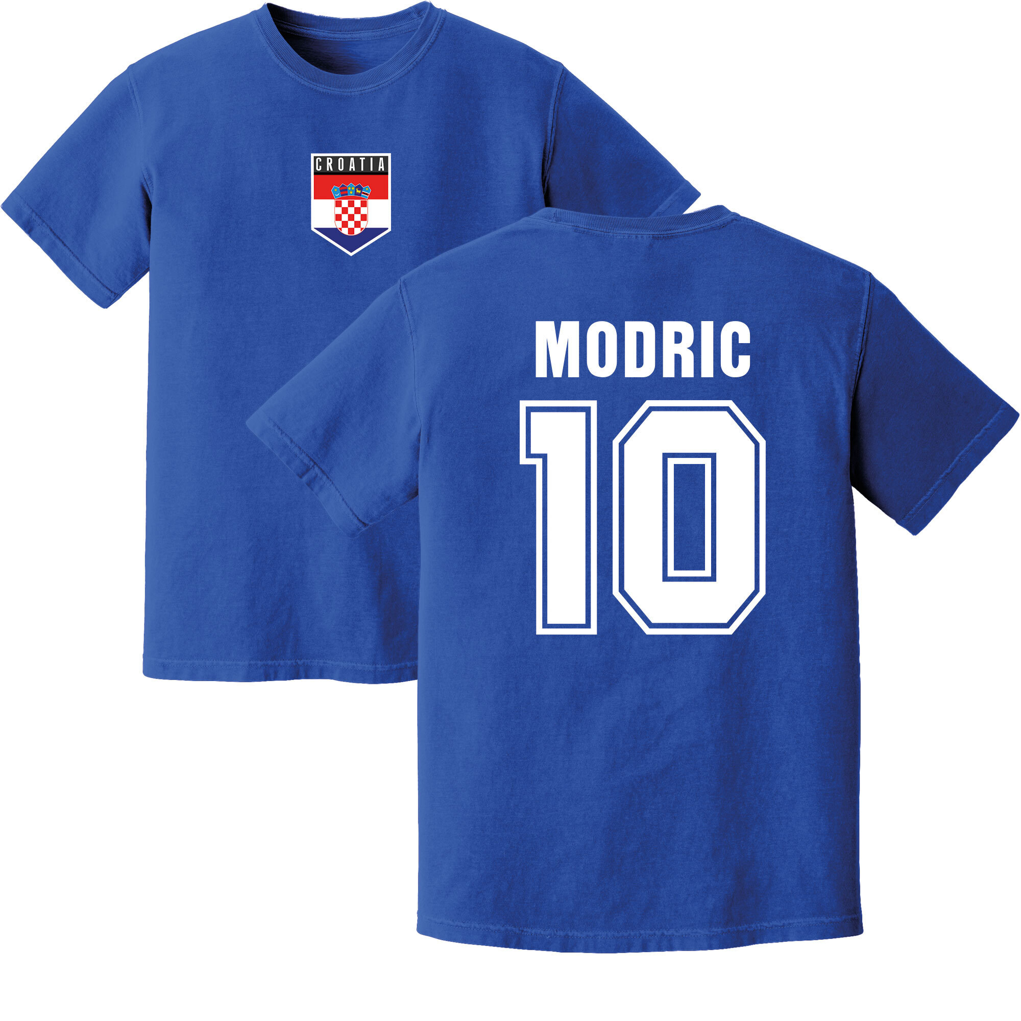 Modric Croatia Training Jersey (Blue) Polyester Uksoccershop Men's Blue Xxl