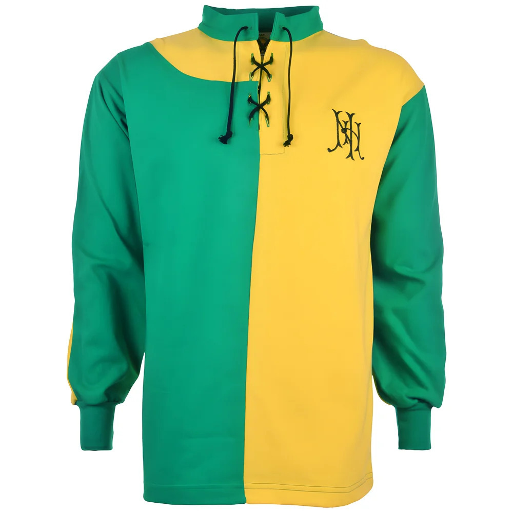 Newton Heath 1892 Retro Football Shirt Polyester Made By: Toffs Men's Tan Small