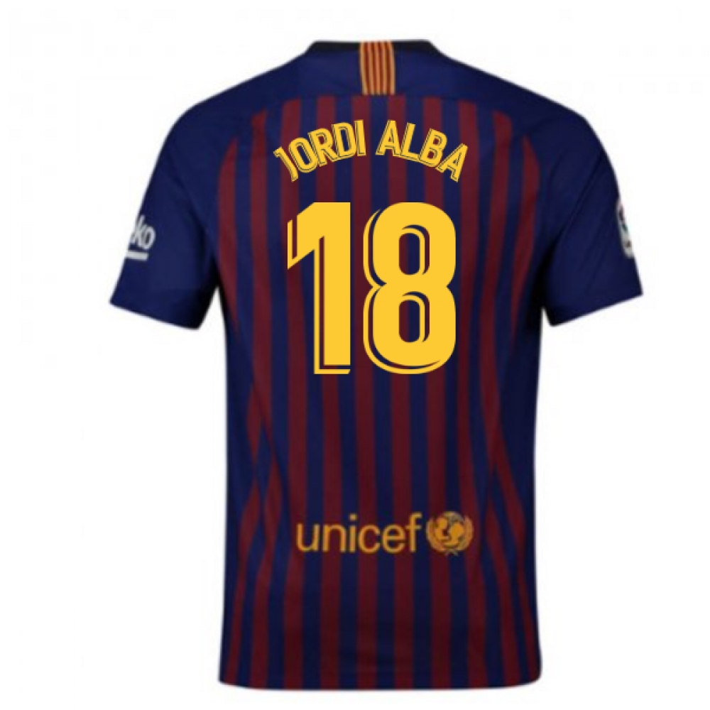 Click to view product details and reviews for 2018 2019 Barcelona Home Nike Football Shirt Jordi Alba 18 Kids. Click to view product details and reviews for 2018 2019 Barcelona Home Nike Football Shirt Jordi Alba 18 Kids.
