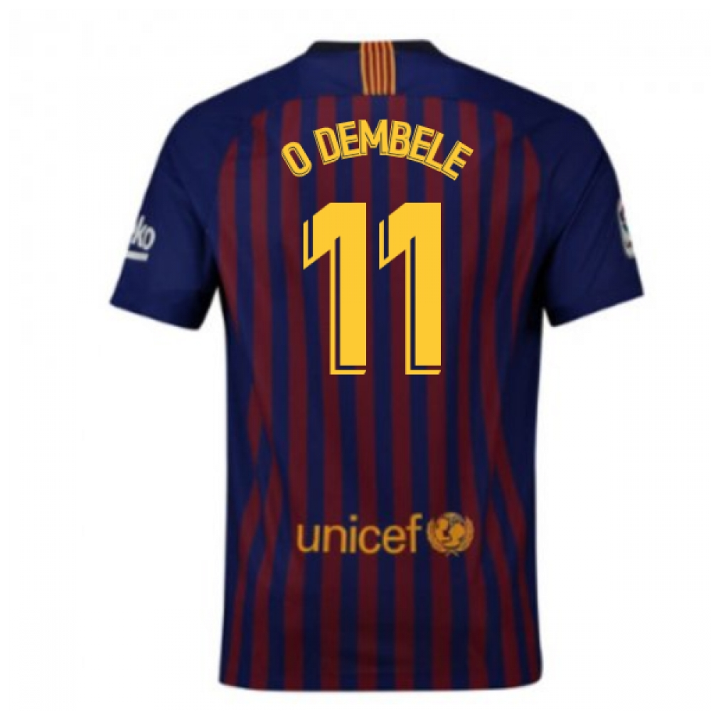 Click to view product details and reviews for 2018 2019 Barcelona Home Nike Football Shirt O Dembele 11 Kids.
