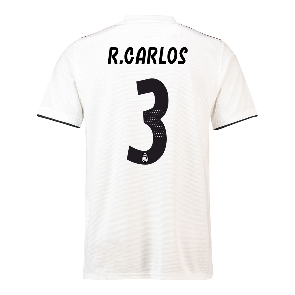 Click to view product details and reviews for 2018 19 Real Madrid Home Football Shirt R Carlos 3. Click to view product details and reviews for 2018 19 Real Madrid Home Football Shirt R Carlos 3.
