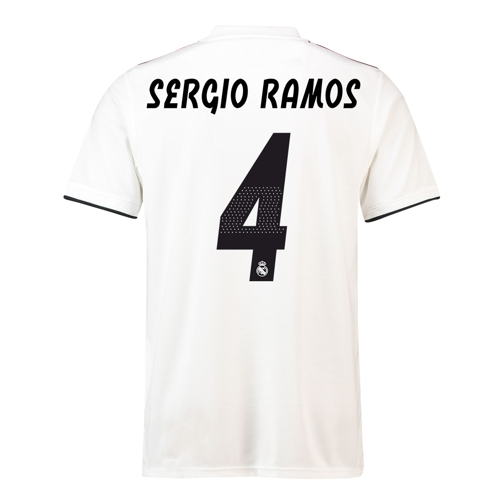 Click to view product details and reviews for 2018 19 Real Madrid Home Football Shirt Sergio Ramos 4. Click to view product details and reviews for 2018 19 Real Madrid Home Football Shirt Sergio Ramos 4.