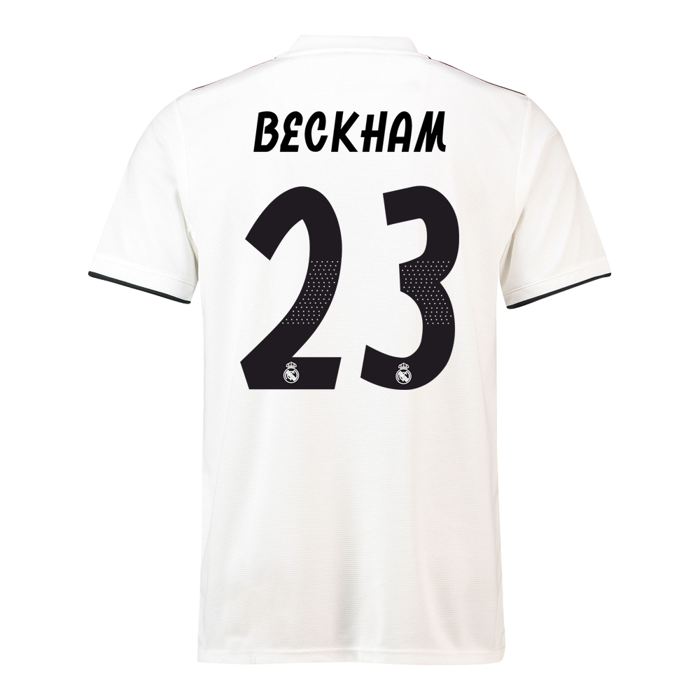 Click to view product details and reviews for 2018 19 Real Madrid Home Football Shirt Beckham 23 Kids.