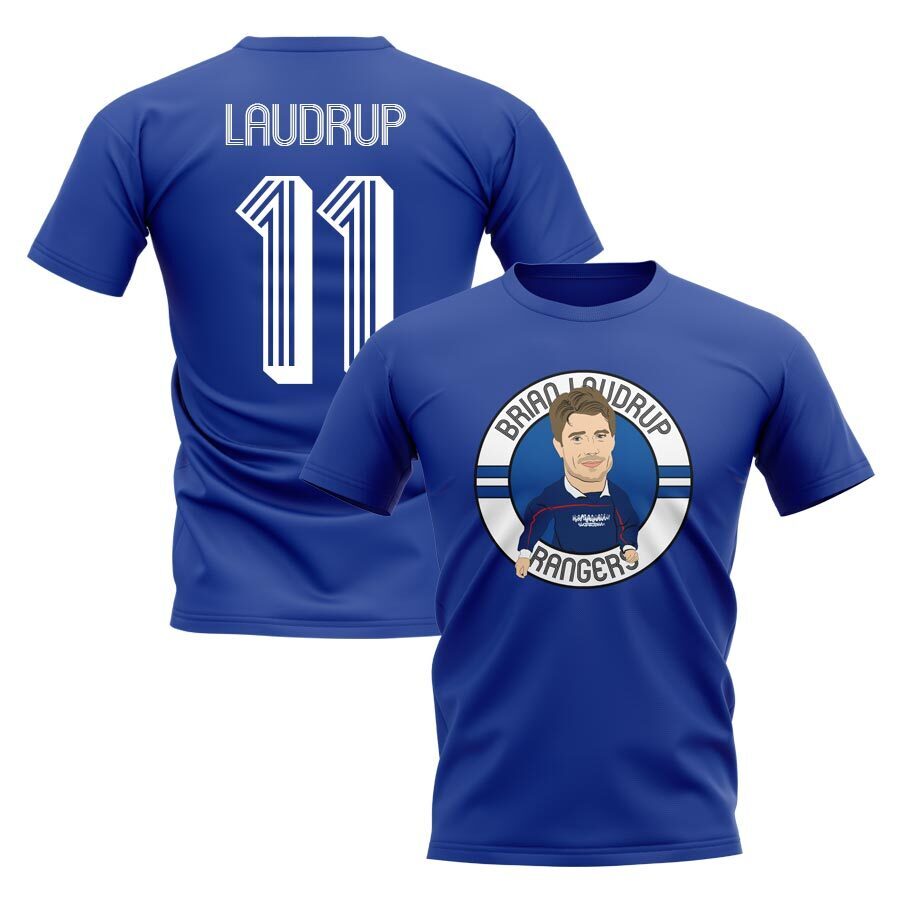 Click to view product details and reviews for Brian Laudrup Rangers Illustration T Shirt Blue. Click to view product details and reviews for Brian Laudrup Rangers Illustration T Shirt Blue.