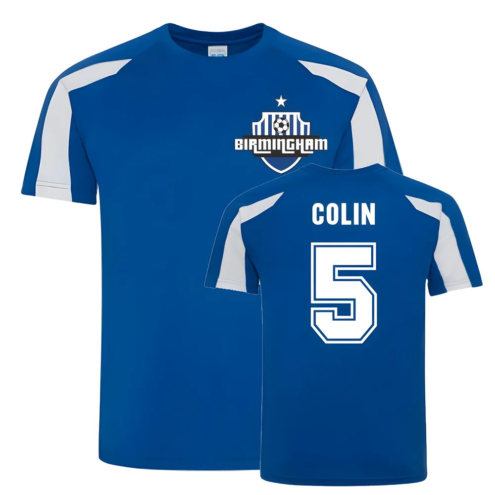 Maxime Colin Birmingham City Sports Training Jersey (Blue) Polyester Uksoccershop Men's Blue Small
