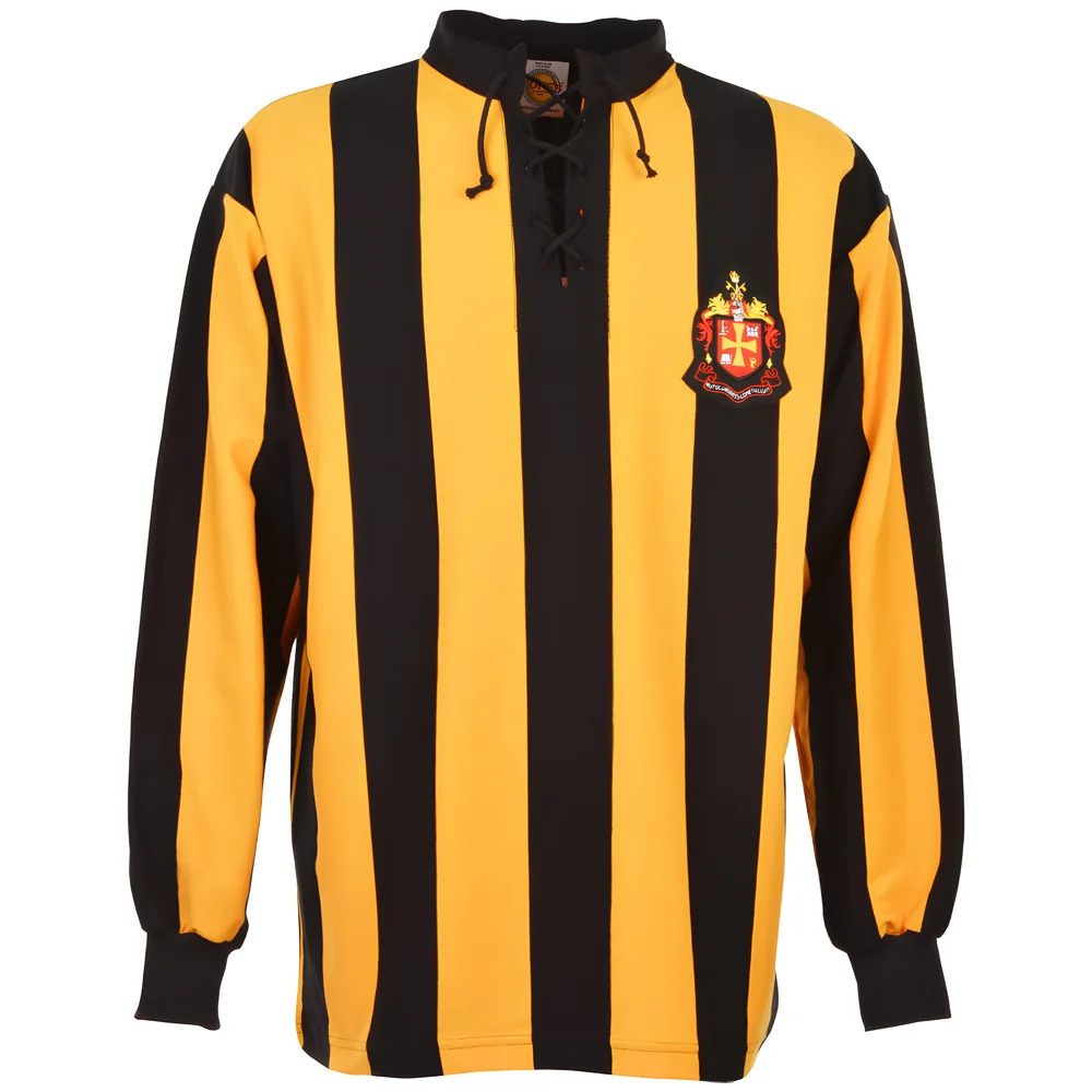 Wolverhampton Wanderers 1908 Fa Cup Final Retro Shirt Polyester Made By: Toffs Men's Black Small