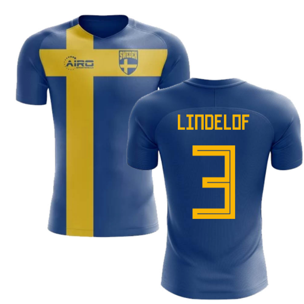 Click to view product details and reviews for 2020 2021 Sweden Flag Concept Football Shirt Lindelof 3 Kids.