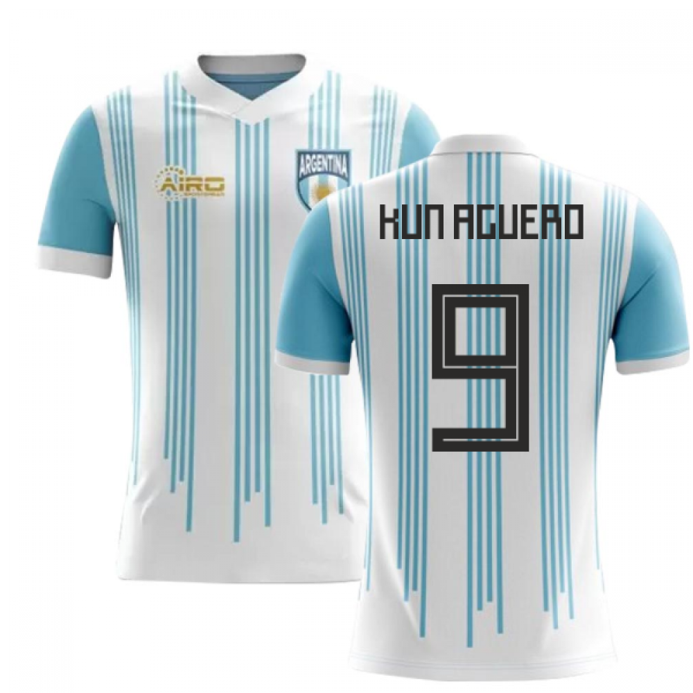 Click to view product details and reviews for 2020 2021 Argentina Home Concept Football Shirt Kun Aguero 9 Kids.