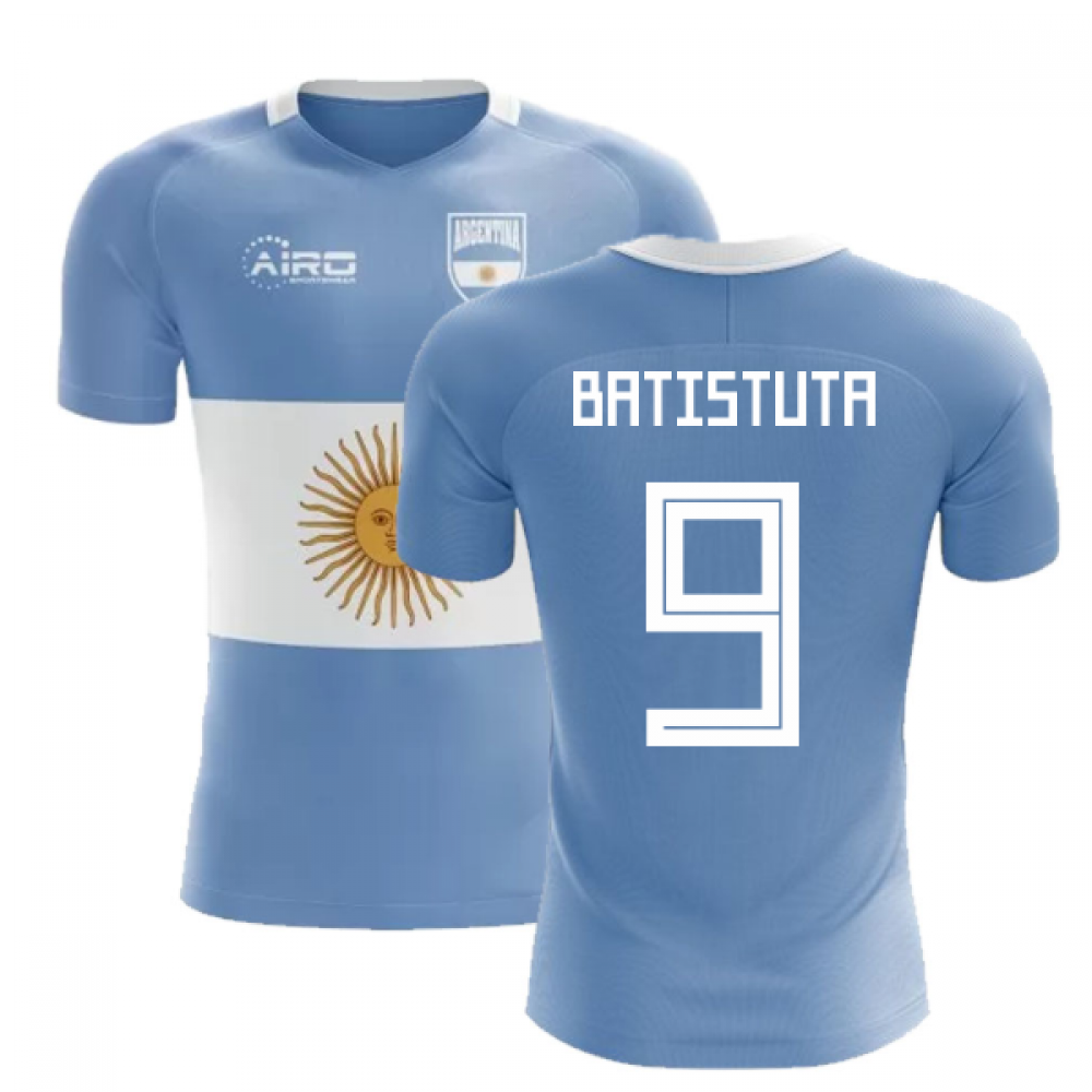 Click to view product details and reviews for 2020 2021 Argentina Flag Concept Football Shirt Batistuta 9 Kids.
