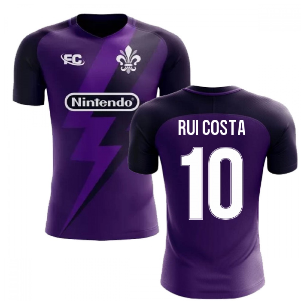 '25-'26 Fiorentina Fans Culture Home Concept Shirt (Rui Costa 10) - Kids Polyester Made By: Airo Sportswear Unisex Kids Purple Small