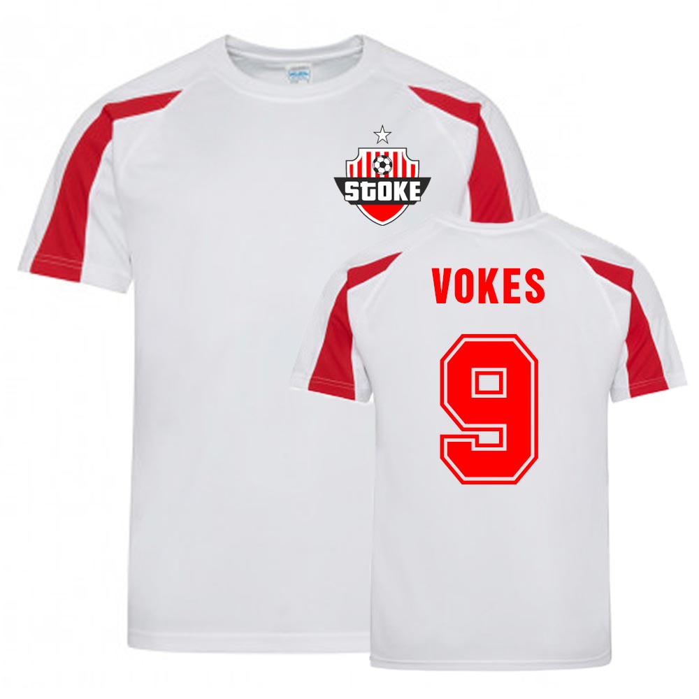 Click to view product details and reviews for Sam Vokes Stoke Sports Training Jersey White.
