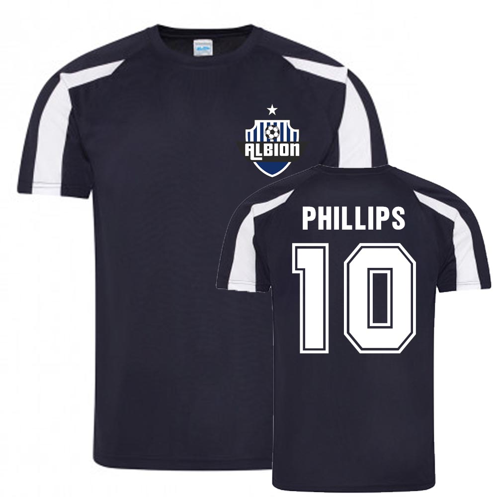 Matt Phillips West Brom Sports Training Jersey (Navy) Polyester Uksoccershop Men's Navy Medium