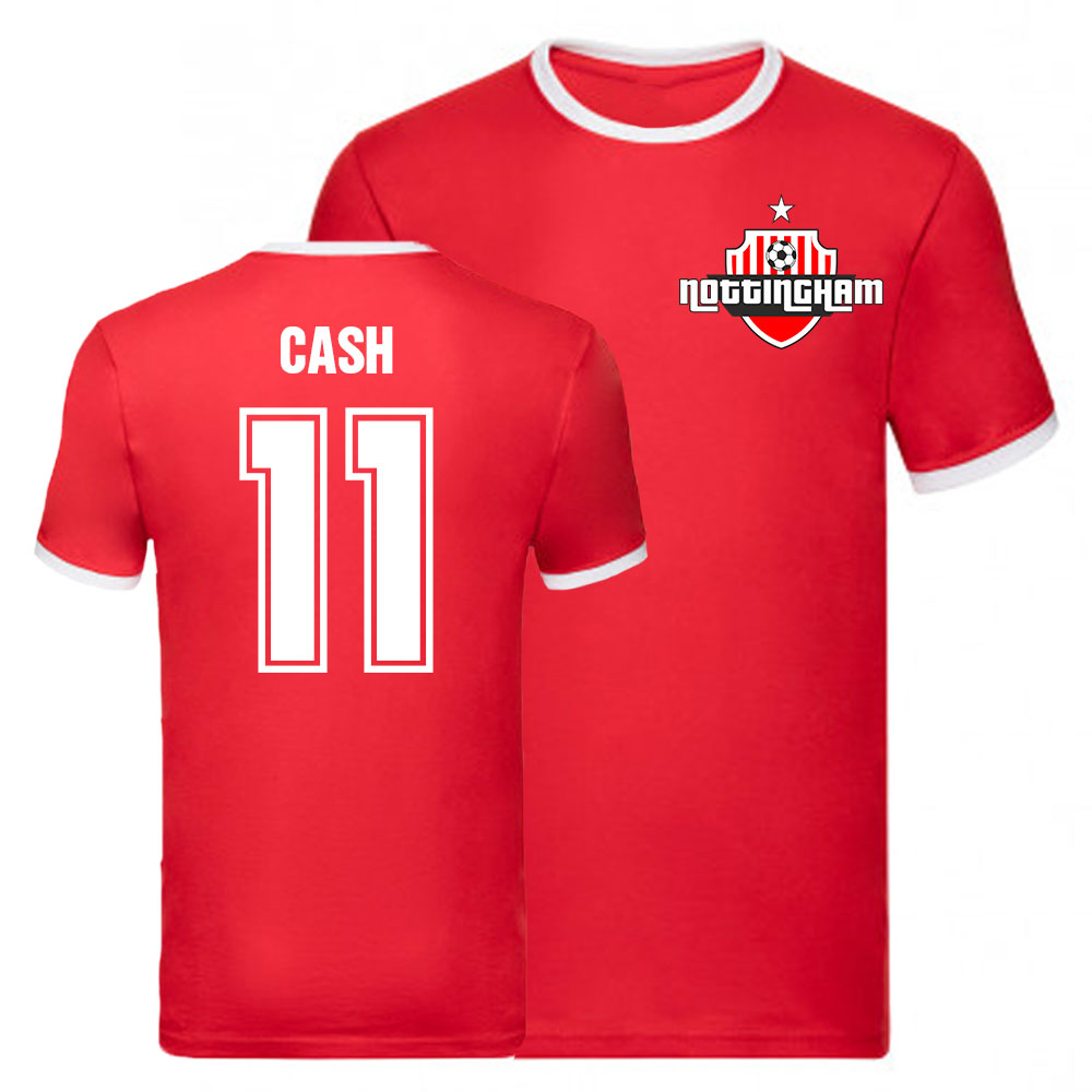 Click to view product details and reviews for Matty Cash Nottingham Forest Ringer Tee Red.