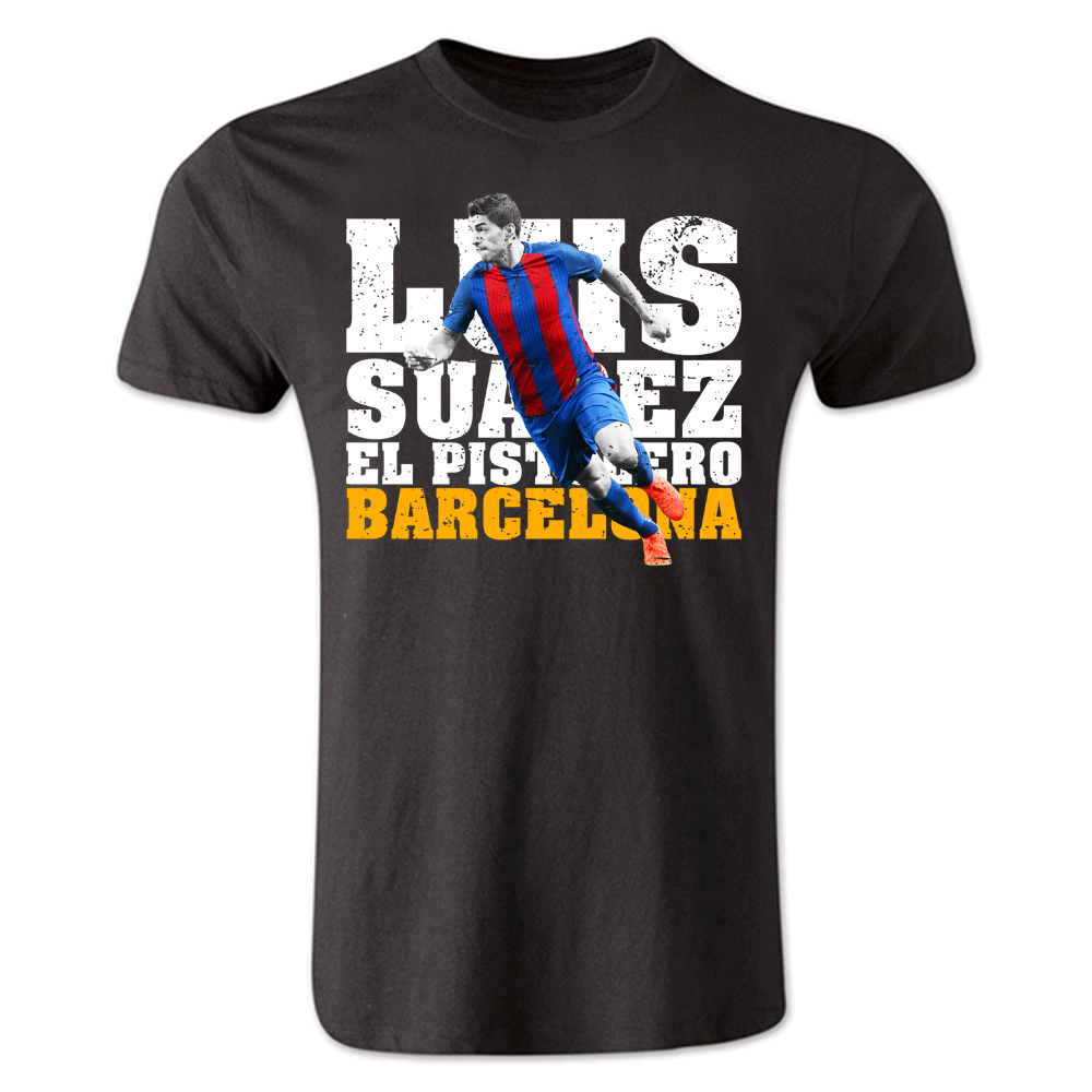 Click to view product details and reviews for Luis Suarez Barcelona Player T Shirt Black Kids.