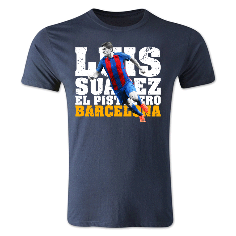 Click to view product details and reviews for Luis Suarez Barcelona Player T Shirt Navy.