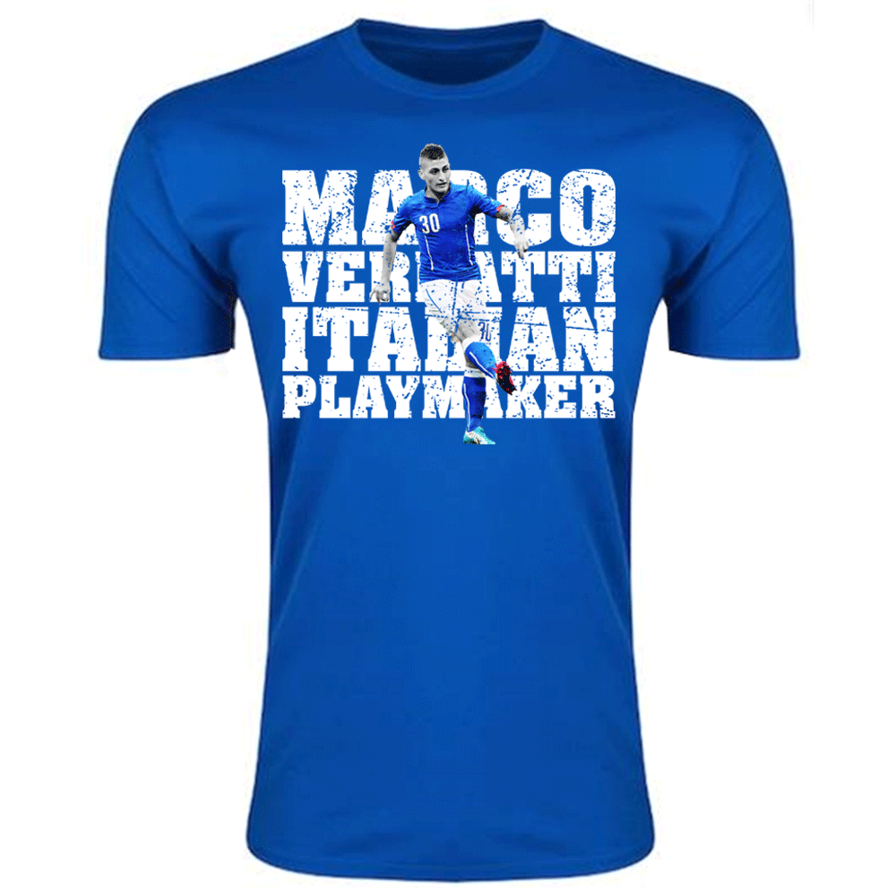 Click to view product details and reviews for Marco Verratti Italy Player T Shirt Royal. Click to view product details and reviews for Marco Verratti Italy Player T Shirt Royal.