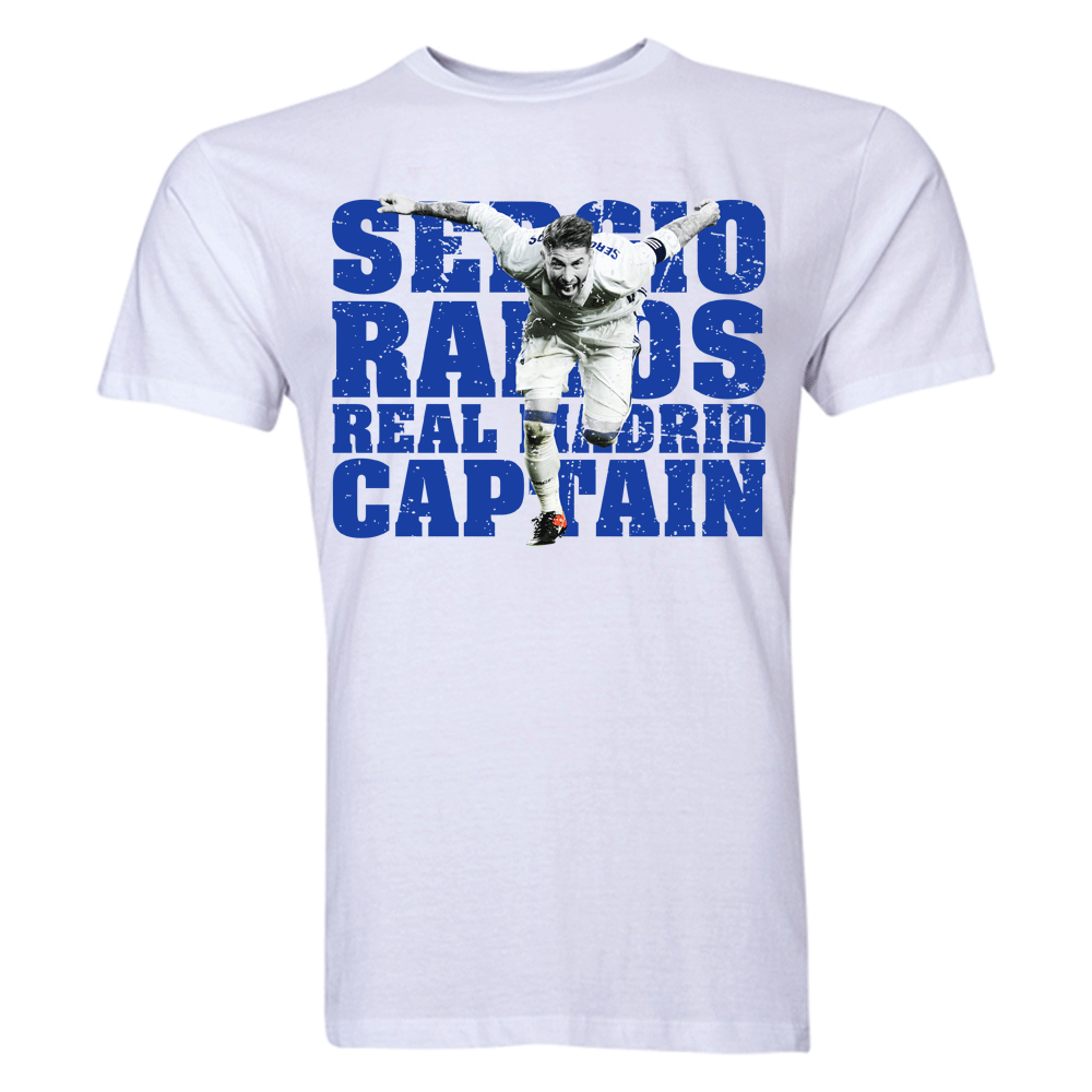 Click to view product details and reviews for Sergio Ramos Real Madrid Player T Shirt White Kids.
