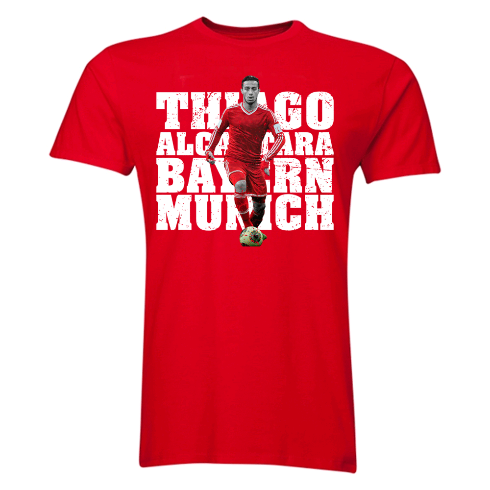 Click to view product details and reviews for Thiago Alcantara Bayern Munich Player T Shirt Red. Click to view product details and reviews for Thiago Alcantara Bayern Munich Player T Shirt Red.