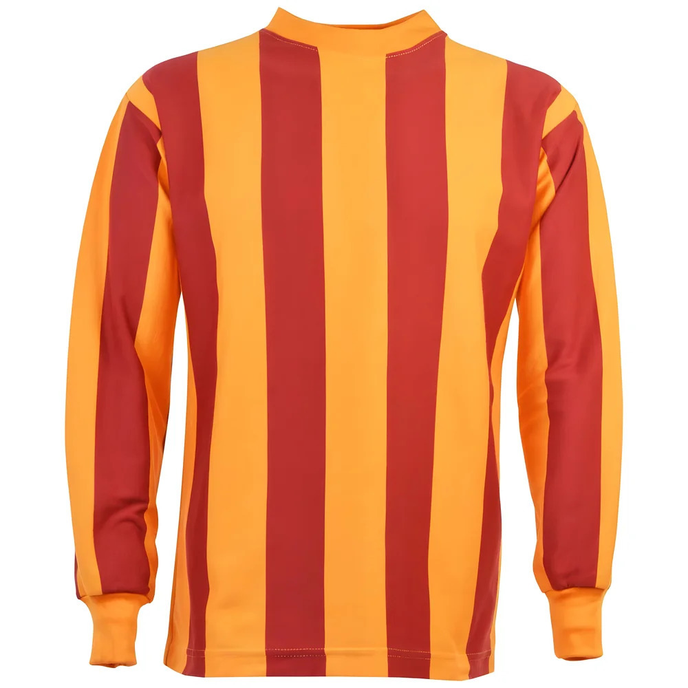 Bradford City 1960S Retro Football Shirt Polyester Made By: Toffs Men's Claret 4XL