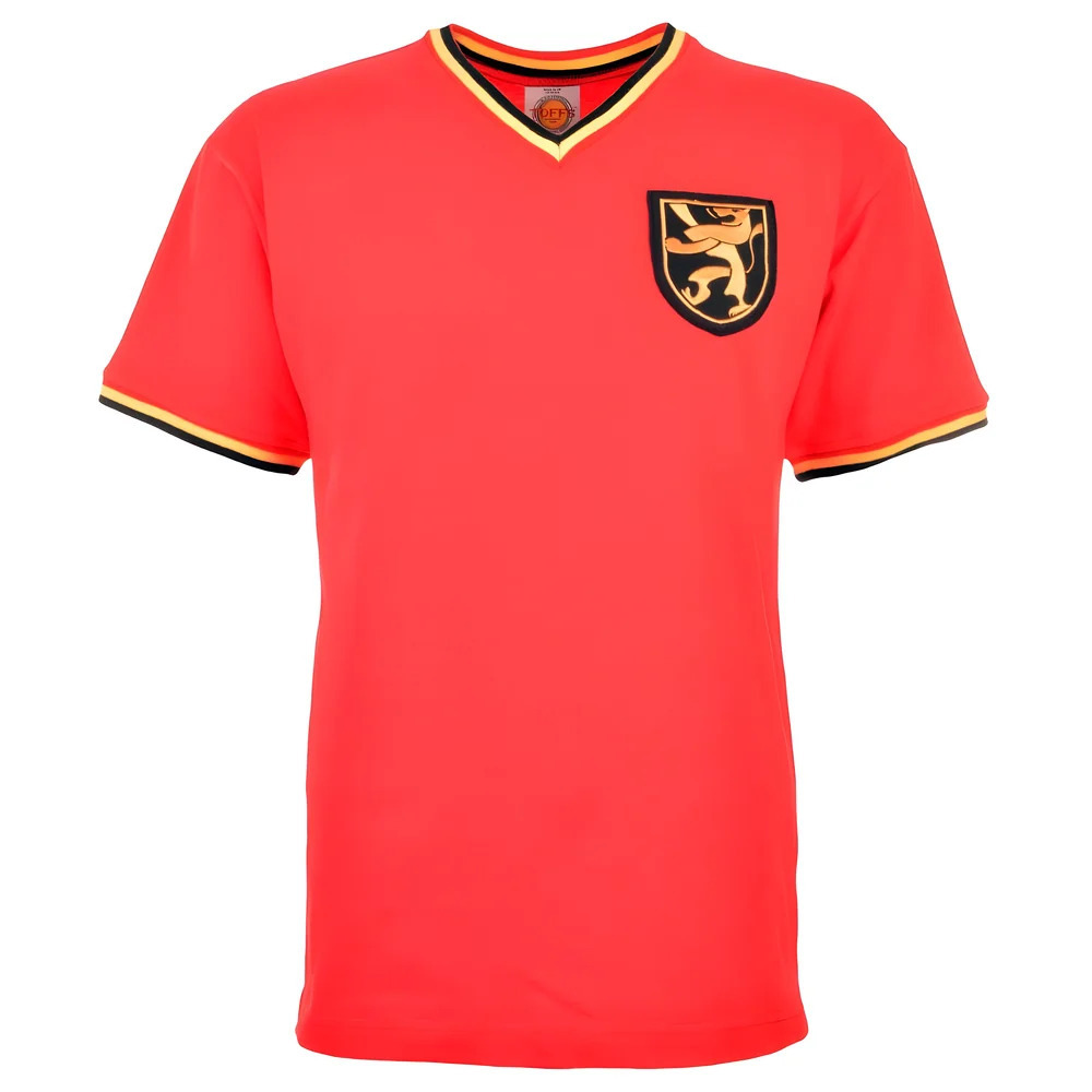 Belgium 1970S Away Retro Football Shirt Polyester Made By: Toffs Men's Red 3XL