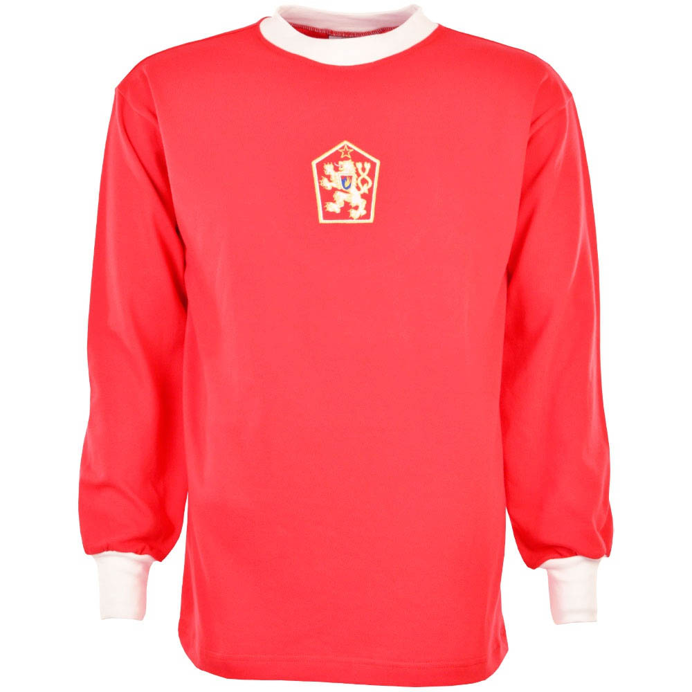 Czechoslovakia Retro Football T Shirt Embroidered Crest S-XXL 