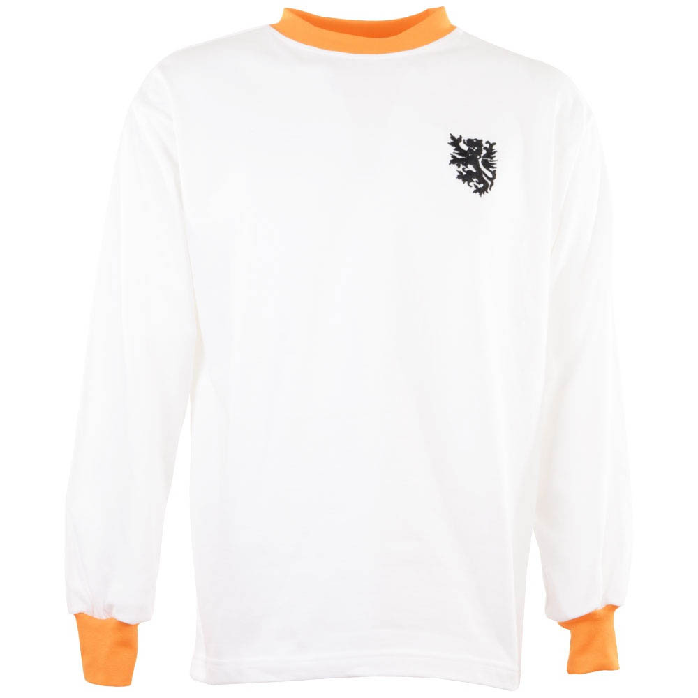 Holland 1978 World Cup Away Retro Football Shirt Adults Polyester Made By: Toffs Unisex White 3XL