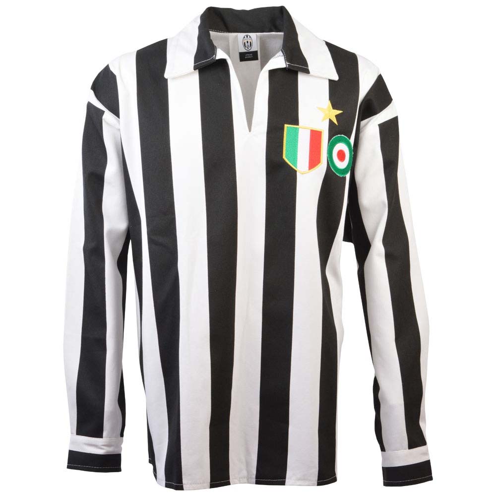 Juventus 1970s Retro Football T Shirt Embroidered Crest S-XXL 