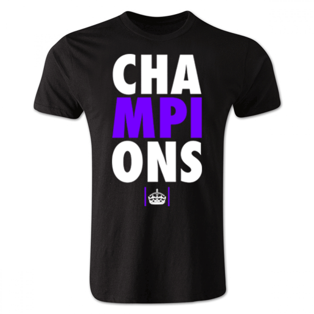 Real Madrid Champions League Winners T-Shirt (Black) Polyester Made By: Gildan Men's Black Extra Large