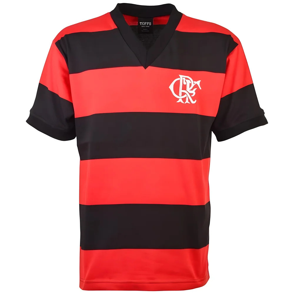 Flago 1960S Short Sleeve Retro Football Shirt Polyester Made By: Toffs Men's Red 4XL