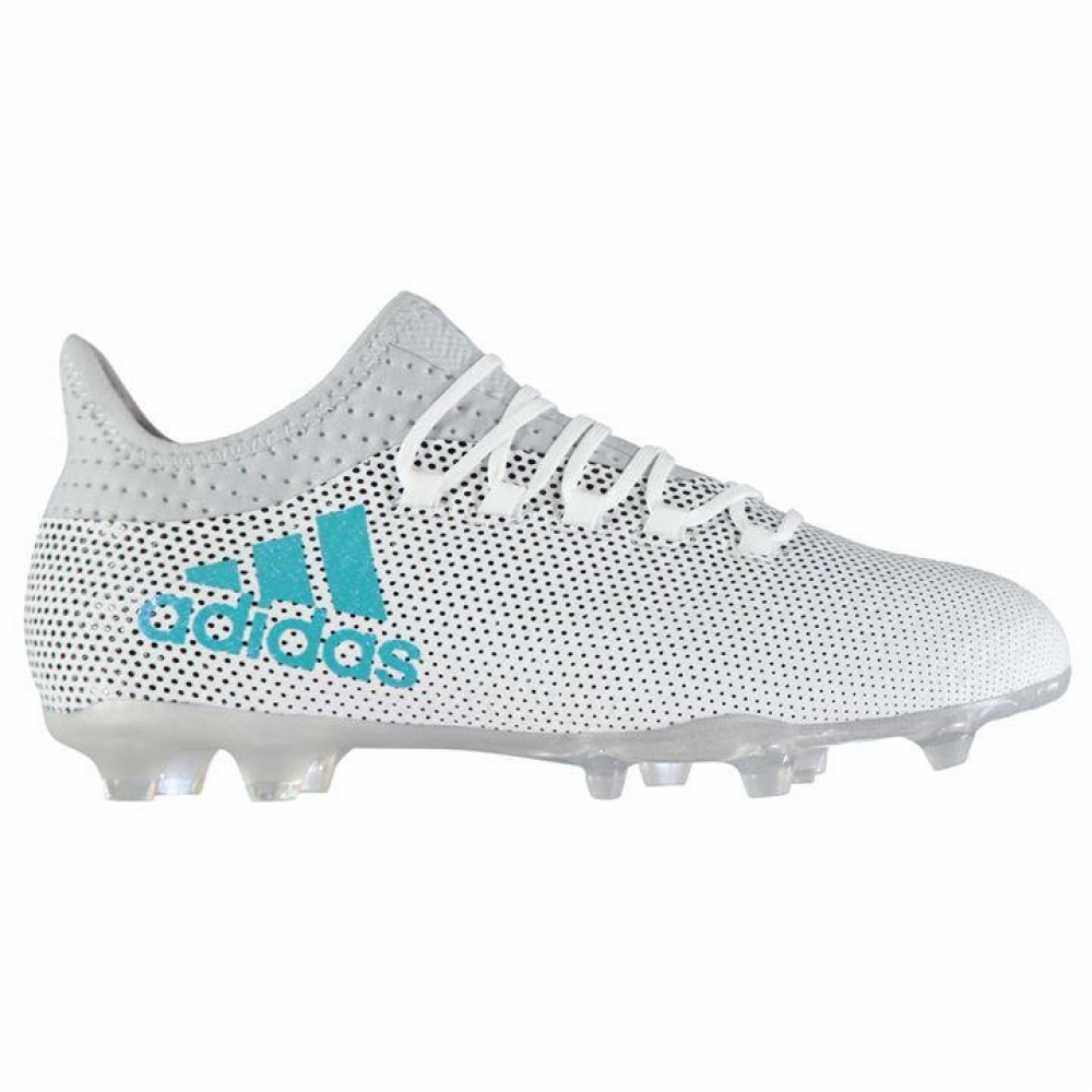 blue and white adidas football boots