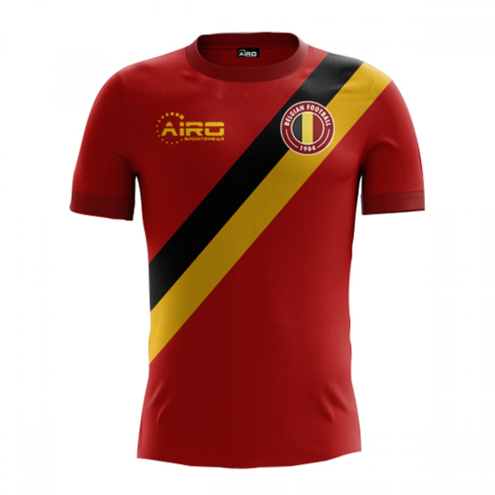 2023-2024 Belgium Home Concept Football Shirt - Adult Long Sleeve