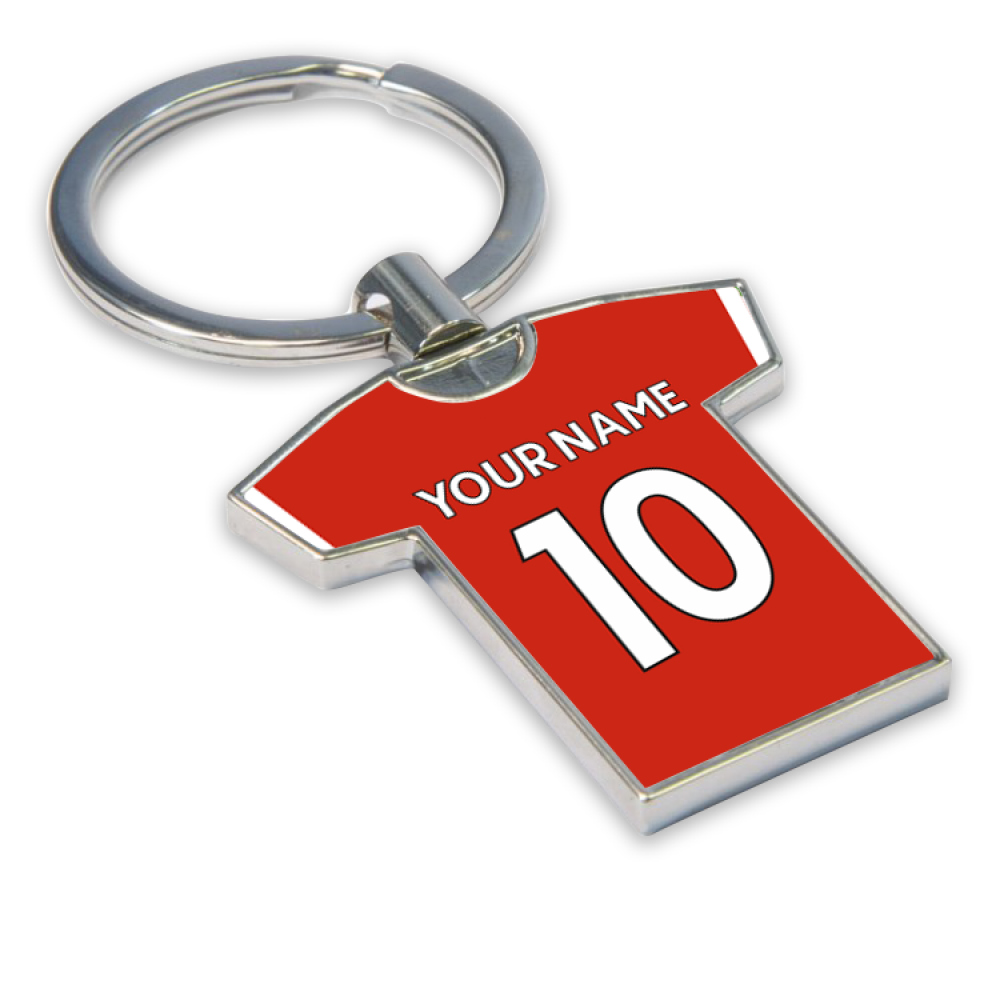Personalised Liverpool Key Ring Adults One Size Polyester Uksoccershop Unisex Red