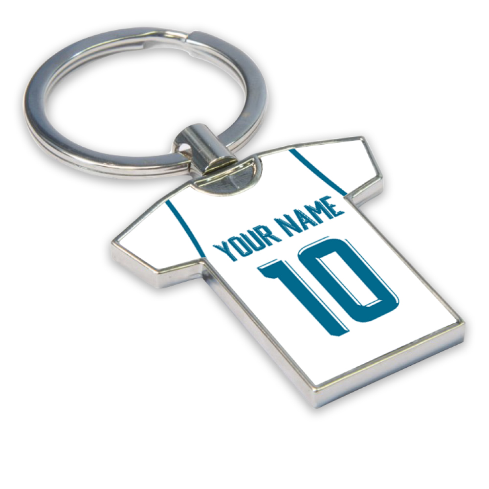Personalised Real Madrid Key Ring Adults One Size Polyester Uksoccershop Unisex White