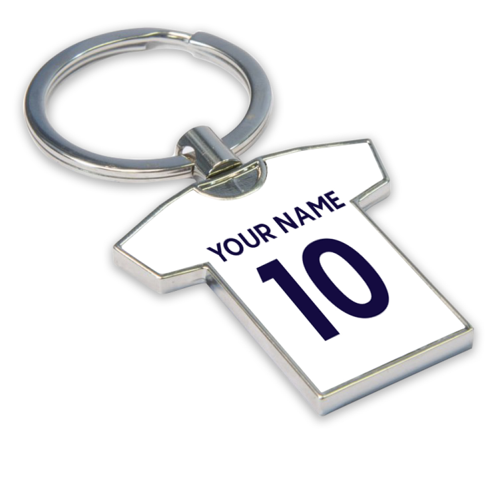 Personalised Tottenham Hotspur Key Ring Adults White One Size Polyester UKSoccershop Personalised Tottenham Hotspur Key Ring Adults White One Size Polyester UKSoccershop