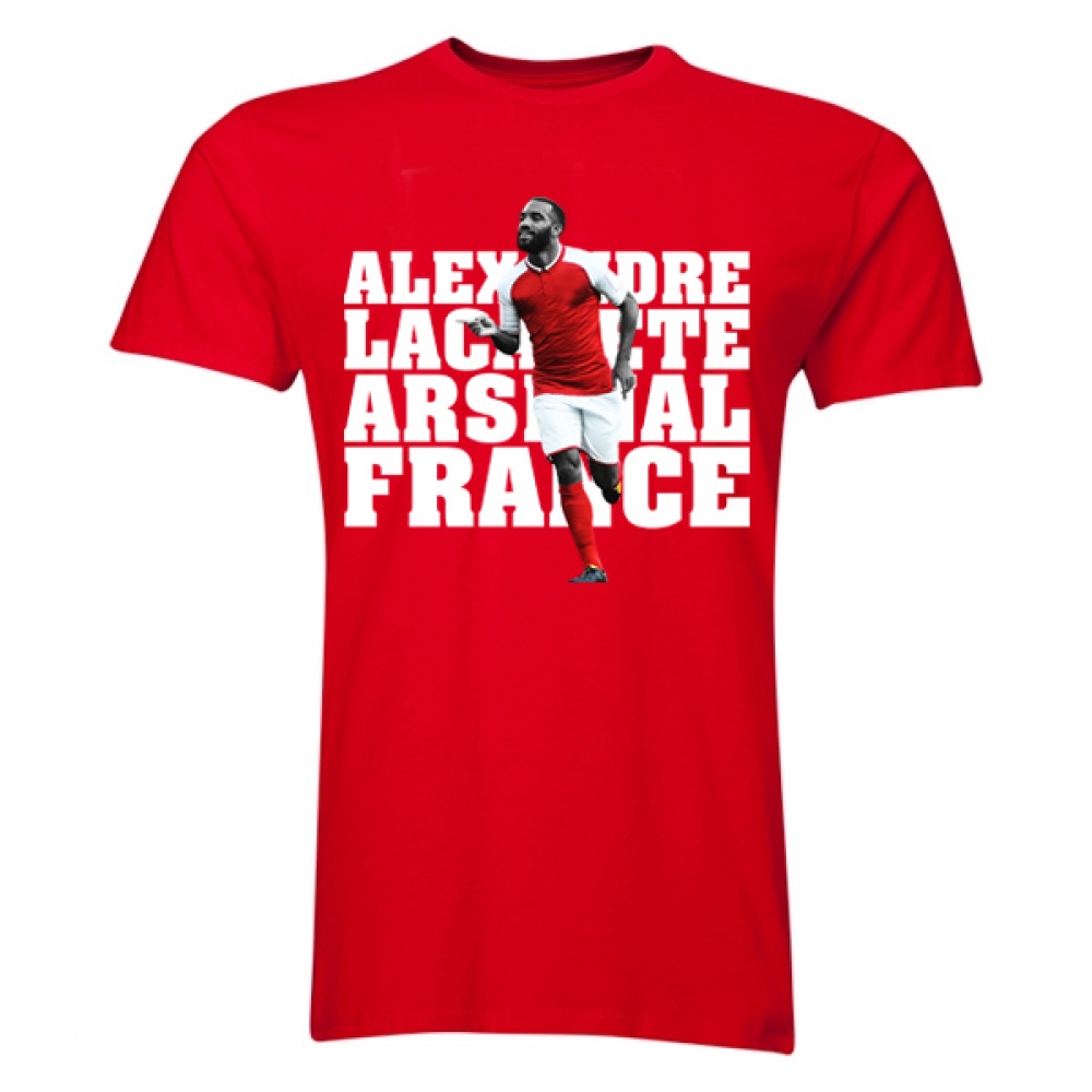 Click to view product details and reviews for Alexandre Lacazette Arsenal Player T Shirt Red.