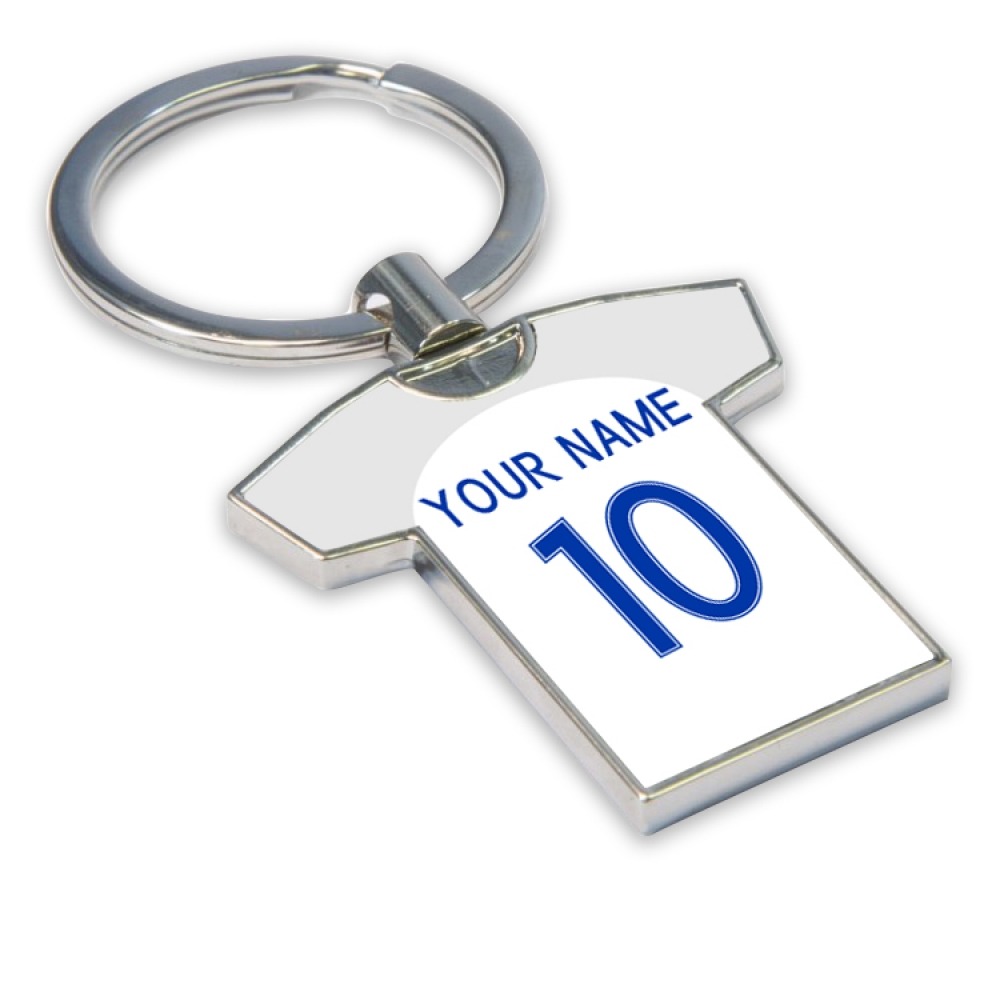 Click to view product details and reviews for Personalised England Football Shirt Key Ring.